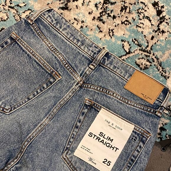 NWT Rag and Bone Everly Wren Slim Jeans Sz. 25 - Picture 7 of 7